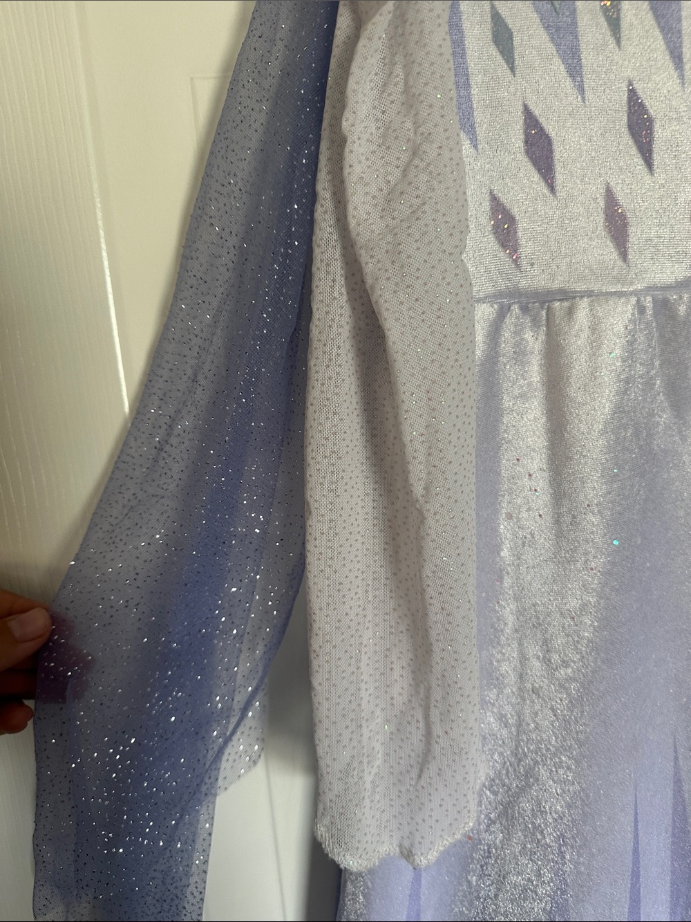 Disney Frozen Girls Lavender and Blue Sparkle Princess Dress size M (7/8) - Picture 7 of 13